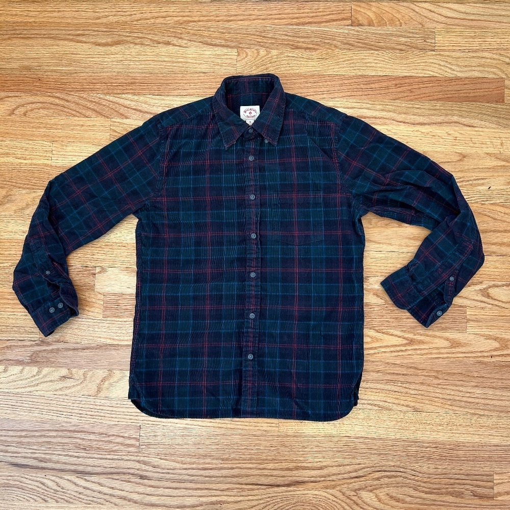 Brooks Brothers Corduroy Button Down Shirt, Men's size M